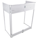 ProX XF-VISTAWHMK2 Vista DJ Booth Facade Table Station (White)