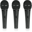 Behringer XM1800S 3 Dynamic Cardioid Vocal Microphones Set Of 3