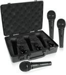 Behringer XM1800S 3 Dynamic Cardioid Vocal Microphones Set Of 3