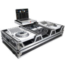 Prox XS-CDM3000wlt Flight Case DJ Coffin For Pioneer Mixer DJM-900NXS2 et 2 CDJ-3000 W-Wheels et Shelf d'ordinateur portable