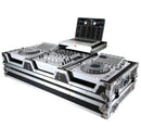 Prox XS-CDM3000wlt Flight Case DJ Coffin For Pioneer Mixer DJM-900NXS2 et 2 CDJ-3000 W-Wheels et Shelf d'ordinateur portable