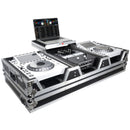 Prox XS-CDM3000wlt Flight Case DJ Coffin For Pioneer Mixer DJM-900NXS2 et 2 CDJ-3000 W-Wheels et Shelf d'ordinateur portable
