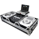 Prox XS-CDM3000wlt Flight Case DJ Coffin For Pioneer Mixer DJM-900NXS2 et 2 CDJ-3000 W-Wheels et Shelf d'ordinateur portable