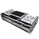 Prox XS-CDM3000wlt Flight Case DJ Coffin For Pioneer Mixer DJM-900NXS2 et 2 CDJ-3000 W-Wheels et Shelf d'ordinateur portable