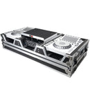 Prox XS-CDM3000wlt Flight Case DJ Coffin For Pioneer Mixer DJM-900NXS2 et 2 CDJ-3000 W-Wheels et Shelf d'ordinateur portable