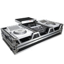 Prox XS-CDM3000wlt Flight Case DJ Coffin For Pioneer Mixer DJM-900NXS2 et 2 CDJ-3000 W-Wheels et Shelf d'ordinateur portable