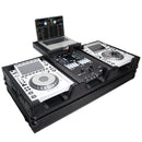 ProX XS-CDM3000WLTBL DJ Coffin Case for Pioneer 2X CDJ-3000 CD and DJM-900NXS2 Mixer W/Wheels & Laptop Shelf (Black on Black)