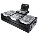 ProX XS-CDM3000WLTBL DJ Coffin Case for Pioneer 2X CDJ-3000 CD and DJM-900NXS2 Mixer W/Wheels & Laptop Shelf (Black on Black)
