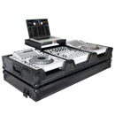 ProX XS-CDM3000WLTBL DJ Coffin Case for Pioneer 2X CDJ-3000 CD and DJM-900NXS2 Mixer W/Wheels & Laptop Shelf (Black on Black)