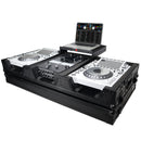 ProX XS-CDM3000WLTBL DJ Coffin Case for Pioneer 2X CDJ-3000 CD and DJM-900NXS2 Mixer W/Wheels & Laptop Shelf (Black on Black)