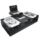 ProX XS-CDM3000WLTBL DJ Coffin Case for Pioneer 2X CDJ-3000 CD and DJM-900NXS2 Mixer W/Wheels & Laptop Shelf (Black on Black)
