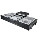 ProX XS-CDM3000WLTBL DJ Coffin Case for Pioneer 2X CDJ-3000 CD and DJM-900NXS2 Mixer W/Wheels & Laptop Shelf (Black on Black)