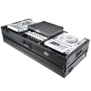 ProX XS-CDM3000WLTBL DJ Coffin Case for Pioneer 2X CDJ-3000 CD and DJM-900NXS2 Mixer W/Wheels & Laptop Shelf (Black on Black)