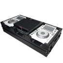ProX XS-CDM3000WLTBL DJ Coffin Case for Pioneer 2X CDJ-3000 CD and DJM-900NXS2 Mixer W/Wheels & Laptop Shelf (Black on Black)
