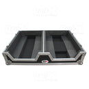 ProX XS-SCDM12W Lecteur CD simple et boîtier de mixage 12" avec roues à profil bas et poignée rétractable 