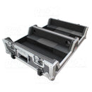 ProX XS-SCDM12W Lecteur CD simple et boîtier de mixage 12" avec roues à profil bas et poignée rétractable 