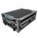 ProX XS-SCDM12W Lecteur CD simple et boîtier de mixage 12" avec roues à profil bas et poignée rétractable 