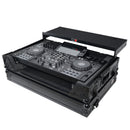 ProX XS-XDJRX3WLTBL Flight Case pour Pioneer XDJ-RX3 RX2 avec étagère coulissante pour ordinateur portable et roulettes - Noir sur noir