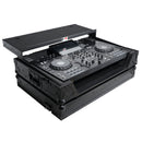 ProX XS-XDJRX3WLTBL Flight Case pour Pioneer XDJ-RX3 RX2 avec étagère coulissante pour ordinateur portable et roulettes - Noir sur noir