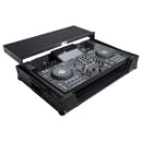 ProX XS-XDJRX3WLTBL Flight Case pour Pioneer XDJ-RX3 RX2 avec étagère coulissante pour ordinateur portable et roulettes - Noir sur noir