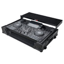 ProX XS-XDJRX3WLTBL Flight Case pour Pioneer XDJ-RX3 RX2 avec étagère coulissante pour ordinateur portable et roulettes - Noir sur noir