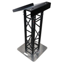 ProX XT-LECTERN24 BL Truss Lectern 24" Black Powder Finish Aluminum Fits F34 w/ 4x Punched for D-Series Connectors