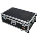 ProX XZF-DJCT-RB-CASE Support de podium DJ pour tour de contrôle avec étuis de voyage - Rouge/Noir