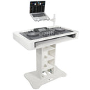 ProX XZF-DJCTW Control Tower DJ Podium for Pioneer DDJ-REV7 XDJ-XZ DDJ-1000 RANE One (White Finish)