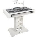 ProX XZF-DJCTW Control Tower DJ Podium for Pioneer DDJ-REV7 XDJ-XZ DDJ-1000 RANE One (White Finish)