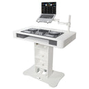 ProX XZF-DJCTW Control Tower DJ Podium for Pioneer DDJ-REV7 XDJ-XZ DDJ-1000 RANE One (White Finish)