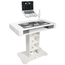 ProX XZF-DJCTW Control Tower DJ Podium for Pioneer DDJ-REV7 XDJ-XZ DDJ-1000 RANE One (White Finish)