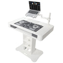 ProX XZF-DJCTW Control Tower DJ Podium for Pioneer DDJ-REV7 XDJ-XZ DDJ-1000 RANE One (White Finish)