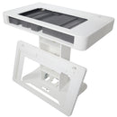 ProX XZF-DJCTW Control Tower DJ Podium for Pioneer DDJ-REV7 XDJ-XZ DDJ-1000 RANE One (White Finish)