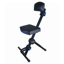 Quiklok Dx-749 Height Adjustable Musicians Stool With Adjustable Footrest And Back Rest - Red One Music