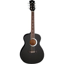 Luna AURORABOREALIS Guitare acoustique 6 cordes taille 3/4 en tilleul - Black Pearl