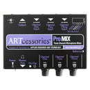 ART Promix Sous-mélangeur de microphone mono portable 3 canaux avec XLR iOS