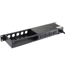 ProX X-PC4XLR-USB 1U 15Amp Circuit 4CH Switch Panel W-2 USB and 5 Punched XLR Space