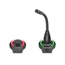 Audio-Technica AT8657/LED Flush-Mount Microphone Adapter w/ Led Ring and Touch Switch for External Control