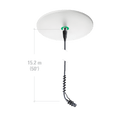 Audio-Technica ATND933AC Cardioid Condenser Hanging Microphone w/ Dante™ Network Output Power Module - Cardioid Polar Pattern, 120°