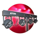 Aton AH006F LED 4 Par System On a Stand - 96 Watts w/Pedal Stand & Bag - Red One Music
