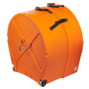 Hardcase HNP20BO 20" Bass Drum Case with Wheels and Pull Handle (Orange)