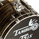Tamburo TB T5LXP20WGBK Batterie T5LX Series Grosse caisse 5 pièces 20" (grain de bois noir)