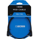 BOSS BCC-2-3535 TRS à TRS Câble midi à angle droit - 2 pi