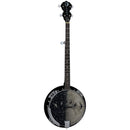 Luna MOONBIRD Banjo acoustique/électrique à 5 cordes avec micro - Noir satiné