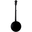 Luna MOONBIRD Banjo acoustique/électrique à 5 cordes avec micro - Noir satiné