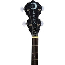 Luna MOONBIRD Banjo acoustique/électrique à 5 cordes avec micro - Noir satiné