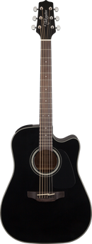 Takamine GD30CE-BLK - Dreadnought Cutaway Acoustic Electric Guitar with Preamp and Tuner - Black