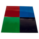 American DJ Cgs-8C Adj Cgs Gel Sheet Pack - 8"X8", Magento, Congo Blue, Light Green, Aqua - Red One Music