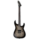 ESP LTD M-1001NT QM Guitare électrique (Charcoal Burst)