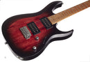 Cort X100 Series Electric Guitar (Open Pore Black Cherry Burst)